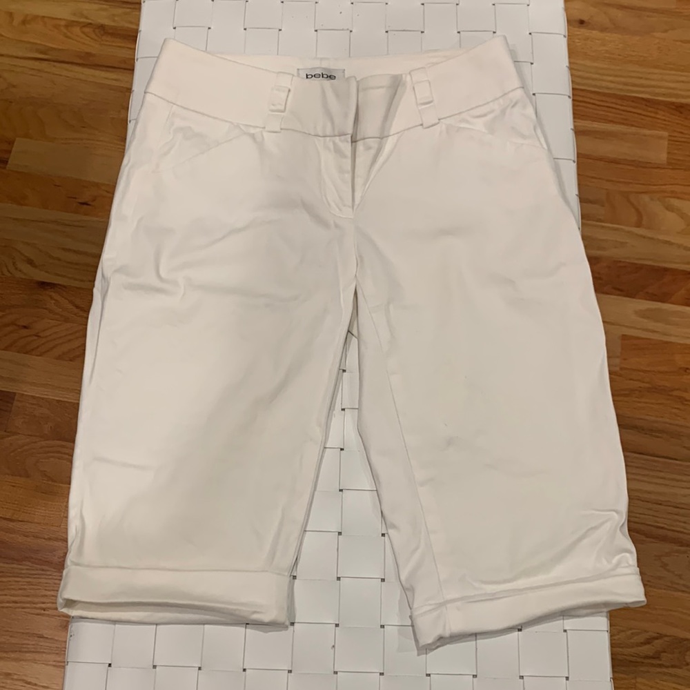Bebe white pants